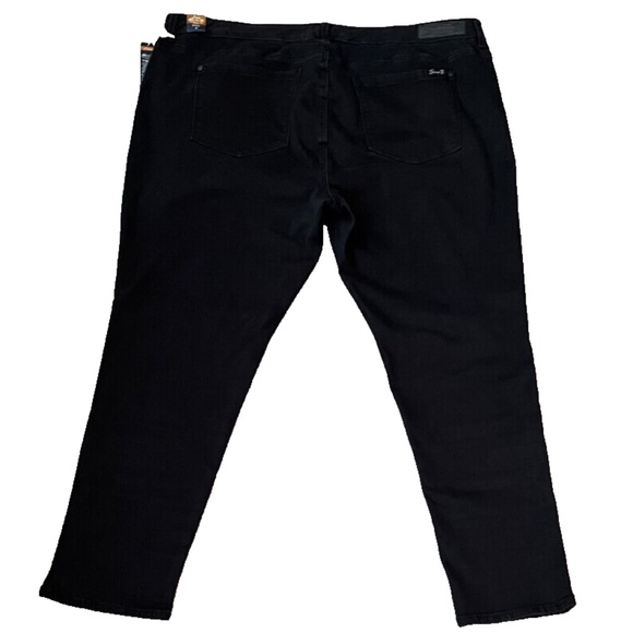 (NWT) Seven7 Women's Skinny Studded Jeans Black Raven Denim Size 24 - Picture 11 of 14